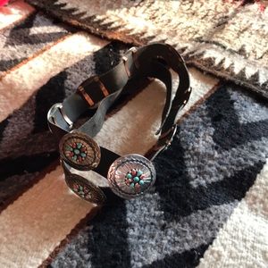 Amazing Signed “C” Old Pawn Concho Belt